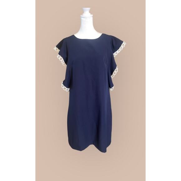 Laundry by Shelli Segal Navy Sheath Dress - Size 12 - Picture 1 of 6